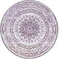 thumbnail image 2 of Rugs.com Derbyshire Collection Rug – 4 Ft Round Violet Medium Rug Perfect For Kitchens, Dining Rooms, 2 of 9