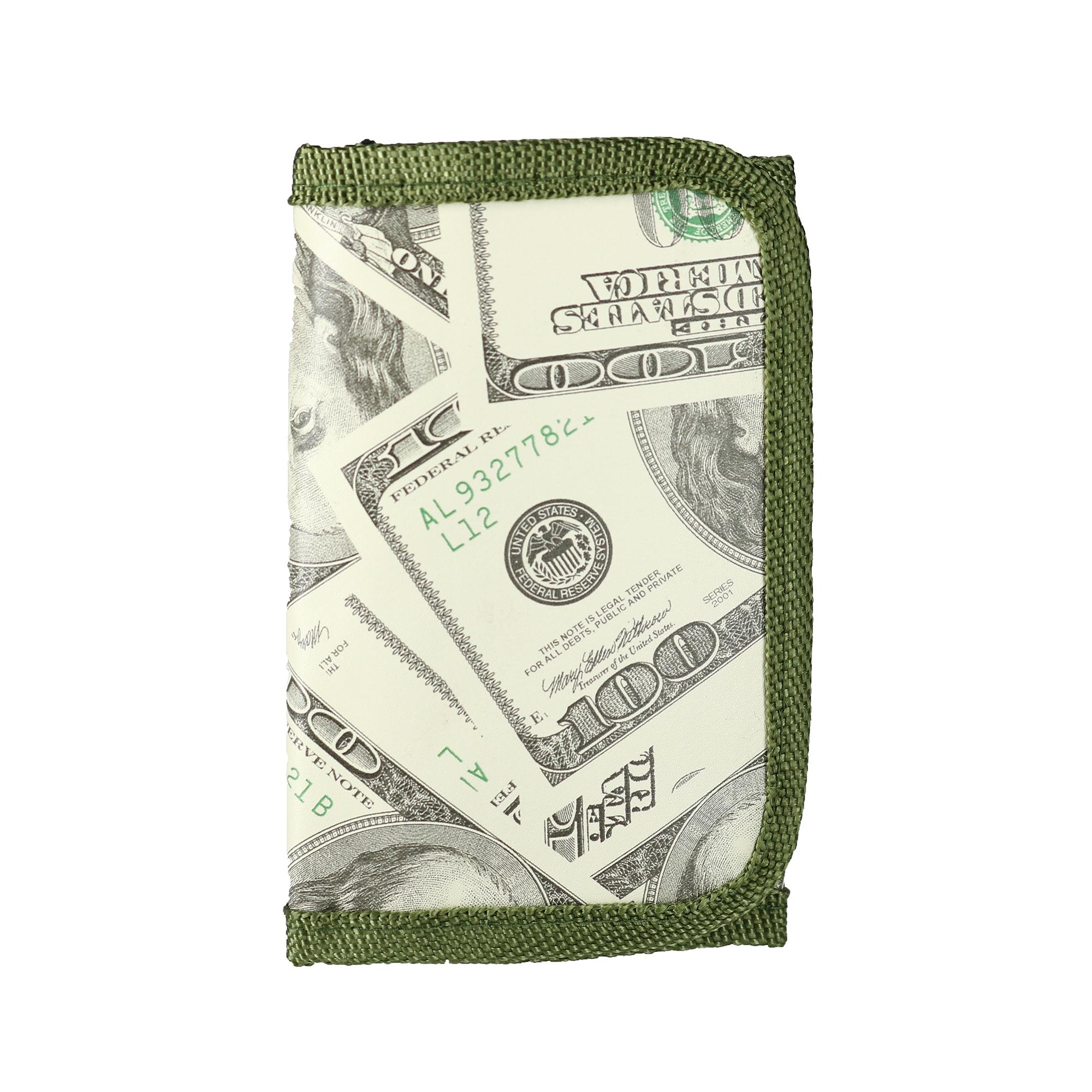 Rhode Island Novelty Kid's One Hundred Dollar Bill Print Trifold Wallet