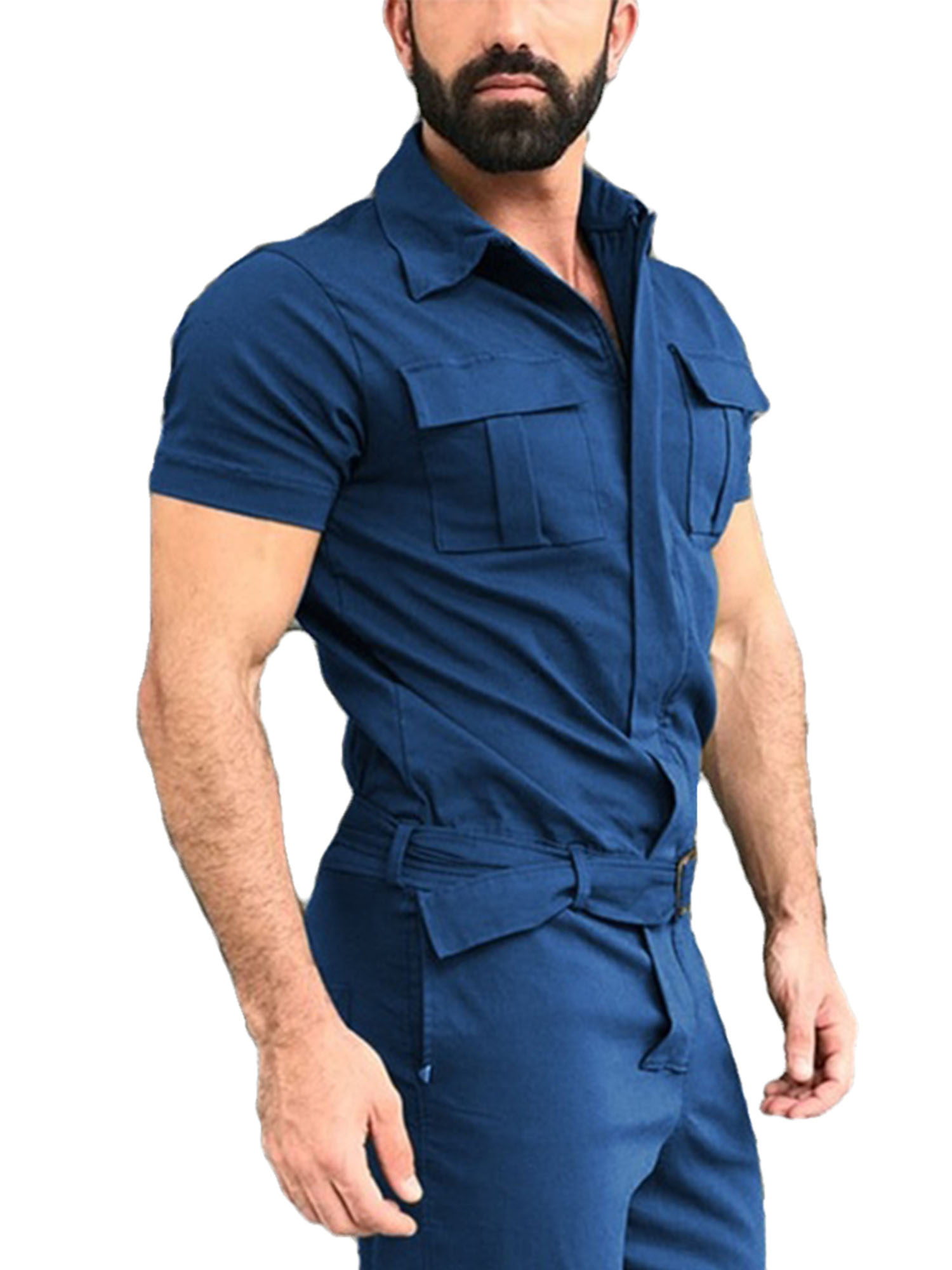 Luiryare Men Short Sleeve Casual Basic 