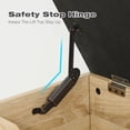 thumbnail image 4 of Ourlova Shoe Storage Bench, Entryway Bench with Sorage Box, 2 in 1 Shoe Bench Set, Metal and Wood Shoe Rack Organizer Shelf with Cushion for Entryway, Bedroom, Hallway, 4 of 6