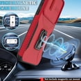 thumbnail image 6 of for Samsung Galaxy A35 5G Case with Slide Camera Cover & Screen Protector (2 PCS), A35 Case Build in 360° Rotating Ring Kickstand, Military Grade Protective Case for Galaxy A35 Phone Cases, Red, 6 of 14
