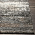 thumbnail image 2 of Hauteloom Tigaon Living Room, Bedroom Area Rug - Contemporary - High Pile - Gray, Charcoal, Dark Red - 18" Sample, 2 of 8