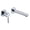 Chrome, variant on Sumerain Wall Mount Bathroom Faucet, Brushed Gold Single Handle Vanity Basin Faucet with Rough in Valve
