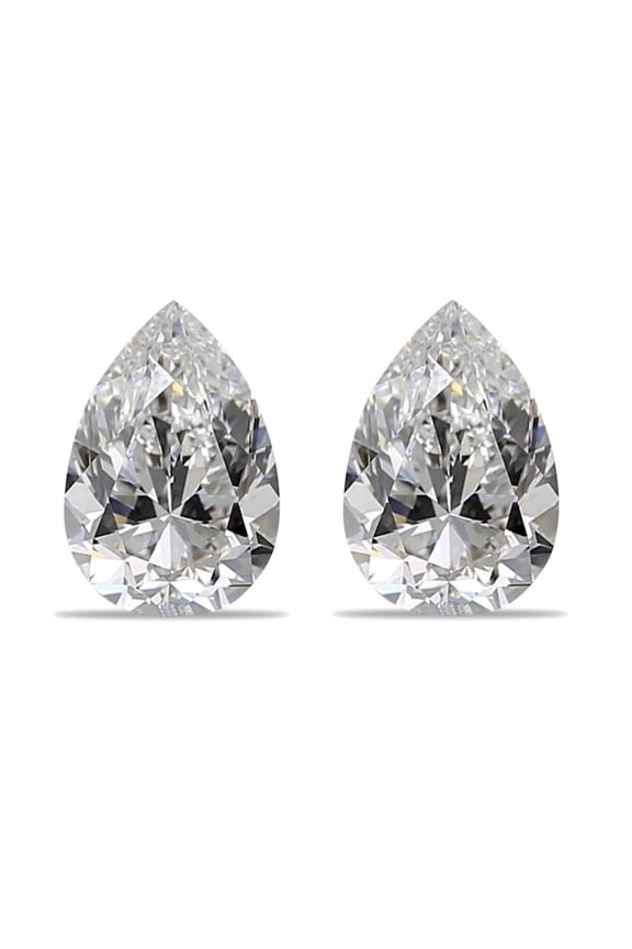Moissanite Loose Stone White Brilliant Pear Cut Loose Cut Gemstones VVS1 Clarity Excellent Cut for Engagement Ring Pendant Necklace Jewelry Making with Certificate