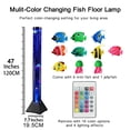 thumbnail image 4 of Lámpara de pie LED con tubo de burbujas Asifu, acuario de 4 pies con peces, 4 of 6