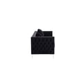 thumbnail image 4 of Lilola Home Lorreto Velvet Fabric Sofa Loveseat Living Room Set-Color:Black, 4 of 6