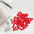 thumbnail image 3 of MOVTOTOP 100pcs Red Pom Poms for DIY Crafts Made from Polyester Soft and Comfortable 0.5 Inch, 3 of 7