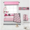 thumbnail image 3 of Bacati - Elephants Pink/Grey Musical Baby Crib Mobile, 3 of 13