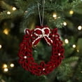 thumbnail image 5 of Christmas Pendant Flocking Sequins Elk Star Snowflake Wreath Christmas Tree Hanging Ornament for Home Christmas Party Decor, 5 of 5
