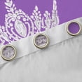 thumbnail image 4 of Erosebridal 3D Princess Crown Black Out Curtains,Purple Sequin Print Curtains Pack of 2 (42x63 Each) For Girls Kids, 4 of 7