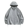 thumbnail image 2 of jjayotai Mens Coat Jacket Clearance Men's Sunscreen Suit Long Sleeved Hooded Casual Jacket, 2 of 6