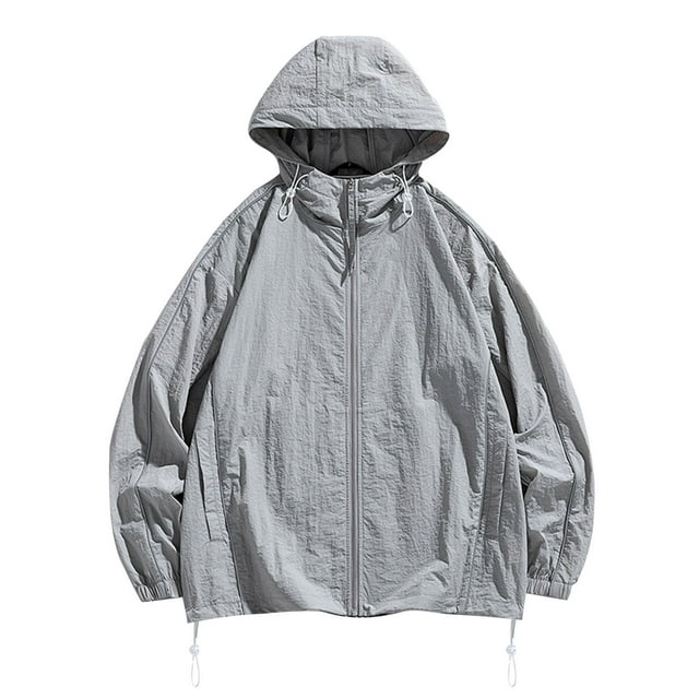 Costumes pour Hommes,Vestes pour Hommes,Veste Décontractée à Capuche à Manches Longues avec Protection Solaire pour Hommes,Veste pour Hommes,Vestes pour Hommes Mode