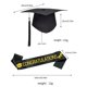 thumbnail image 3 of Juego de gorra y fajilla de graduación, gorro de mortero doctoral con estola para la ceremonia de instituto y universidad, accesorios fotográficos para la fiesta de graduación, 3 of 7