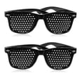thumbnail image 1 of Set Of 2 Pinhole Glasses To Improve Vision Unisex Black Glasses To Improve Vision Botao, 1 of 5