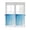 Blue, variant on Half Window Curtain 36 Inches Long, Blue Aqua Ombre Window Treatment Curtain Drapes, Modern Geometric Abstract Aesthetic Cream Small Tier Curtains for Bathroom Over Sink, 27.5"x36", 2 Panels