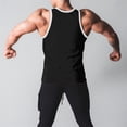 thumbnail image 6 of Awwp Mens Tops Men’S Muscle Tank Top Athletic Sleeveless Shirt Breathable Cotton/Polyester Blend for Gym And Casual Wear Black L, 6 of 6