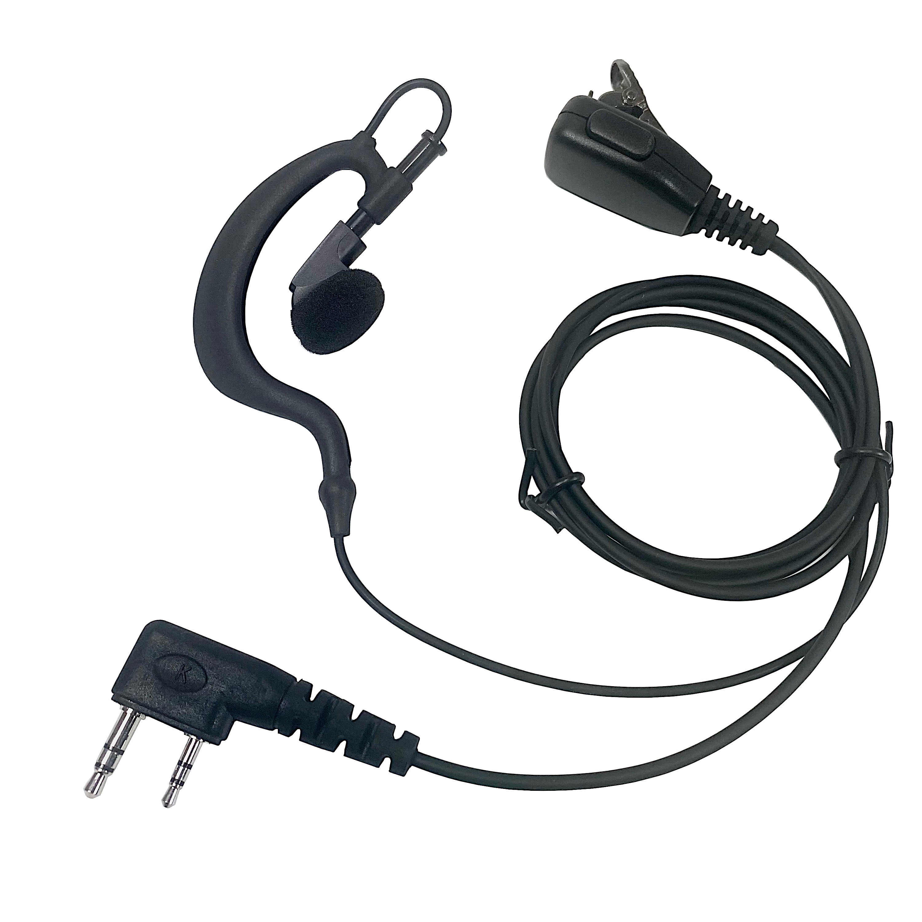 Maximal Power 2_Pin Adjustable C_Shaped Earpiece with Rubber Earhook