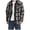 Black, variant on Winter Heavy Warm Lined Plaid Flannel Jacket Men Plus Big&Tall Mens Coat
