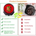 thumbnail image 3 of Jinsinto 2 Pieces Large Air Fryer Accessories, Collapsible Silicone Basket for Accessories for Air Fryer, Microwave, Cake Pan, Steamer, etc (Red + Black), 3 of 5