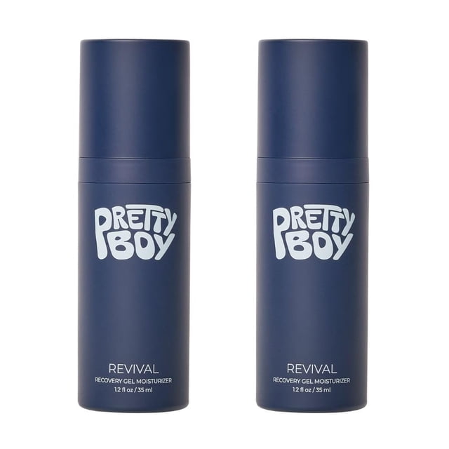 Gel hidratante Prettyboy Face Revival para hombre, 2 x 60 ml