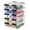 Clear, variant on IRIS USA 6 Qt Stackable Plastic Storage Bins with Lids, 10 Pack, Made in USA - Discreet Organizing Solution, Latches, Durable Nestable Containers, Secure Pull Handle - Pearl