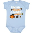 thumbnail image 3 of Inktastic Pumpkin Kisses & Harvest Wishes with Pumpkin and Fall Leaves Boys or Girls Baby Bodysuit, 3 of 5