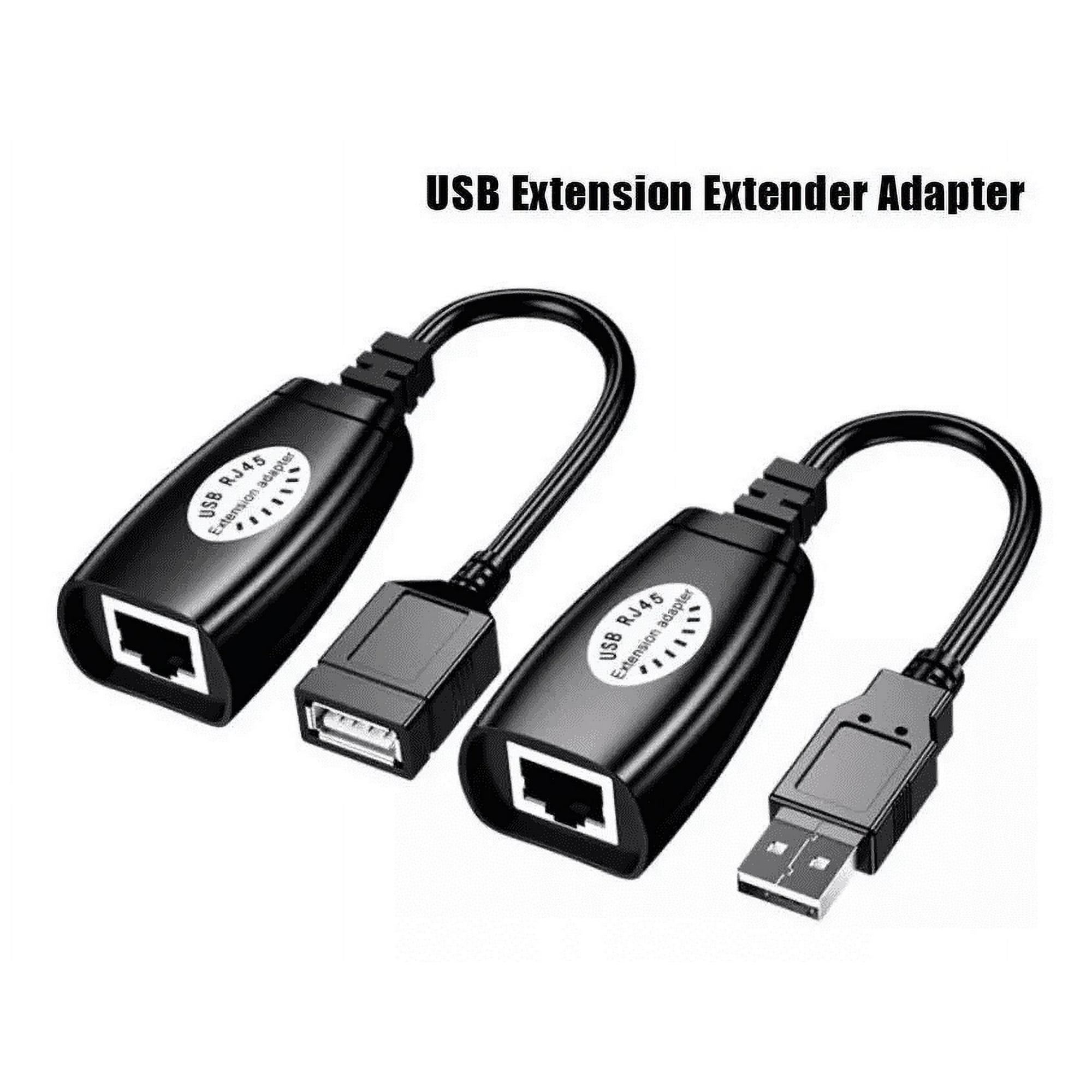 Extensor Usb A Plug Jack 40mts Cable Red Utp Rj45 Ethernet Master Prox