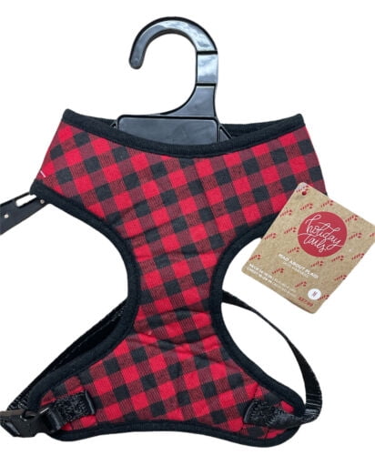 Holiday Tails Mad About Plaid Dog Harness - Small
