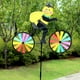 thumbnail image 3 of Molino de viento para niños con tela de animales de ciclismo tridimensional para decoración al aire libre, juguete tradicional nostálgico, molino de viento colorido, 3 of 6