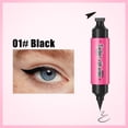 thumbnail image 2 of Dr.pedi Rotating Eyeliner Stamp Pen, Dual-Ended Winged Eyeliner Stamp, Cat Eye Tool, Waterproof & Smudge-Proof, Long-Lasting, Matte Finish, Liquid Eyeliner for Beginners,Black, 2 of 9