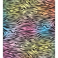 thumbnail image 3 of Ambesonne Savannah Duvet Cover Sets, Colorful Wildlife Zebra, 2-Queen, Yellow Coral Pink, 3 of 7
