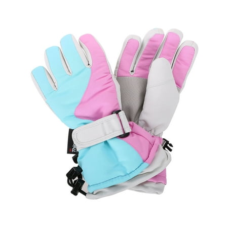 Simplicity Girls Skiing Glove Winter Warm Waterproof Thinsulate (Best Warm Base Layer For Skiing)