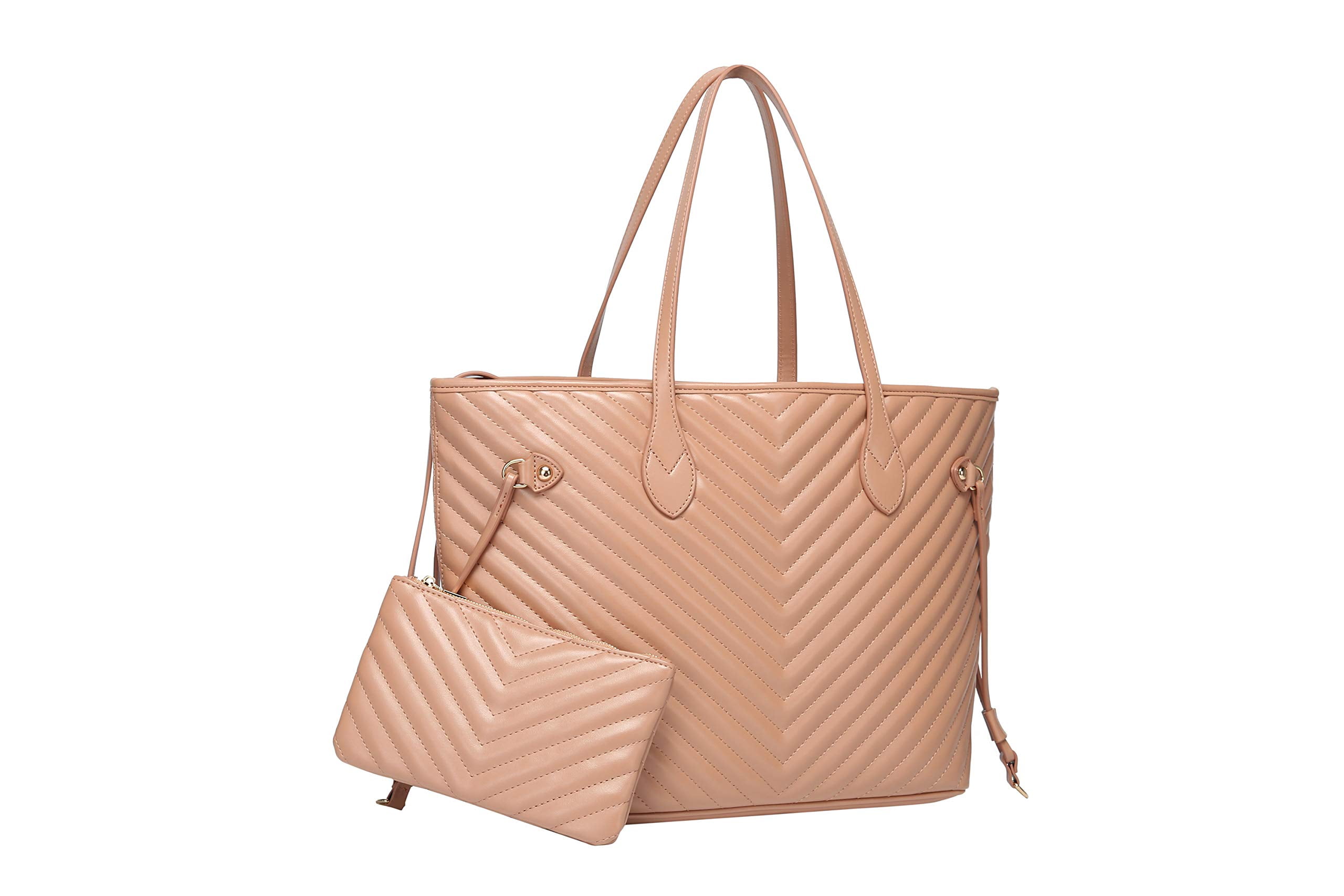 Daisy Rose Daisy Rose Tote Shoulder Bag and Matching Clutch PU