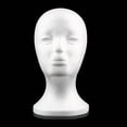 thumbnail image 6 of Grandest Birch Female Head Model,Foam Mannequin Head Hats Glasses Wigs Display Stand for Home Salon Store-White, 6 of 8