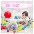 thumbnail image 3 of iYofe Ball Pit Balls 500 Phthalate Free BPA Free Crush Proof Plastic, Kids' Ball Pit Balls 7 Bright Colors in Reusable Play, 3 of 7