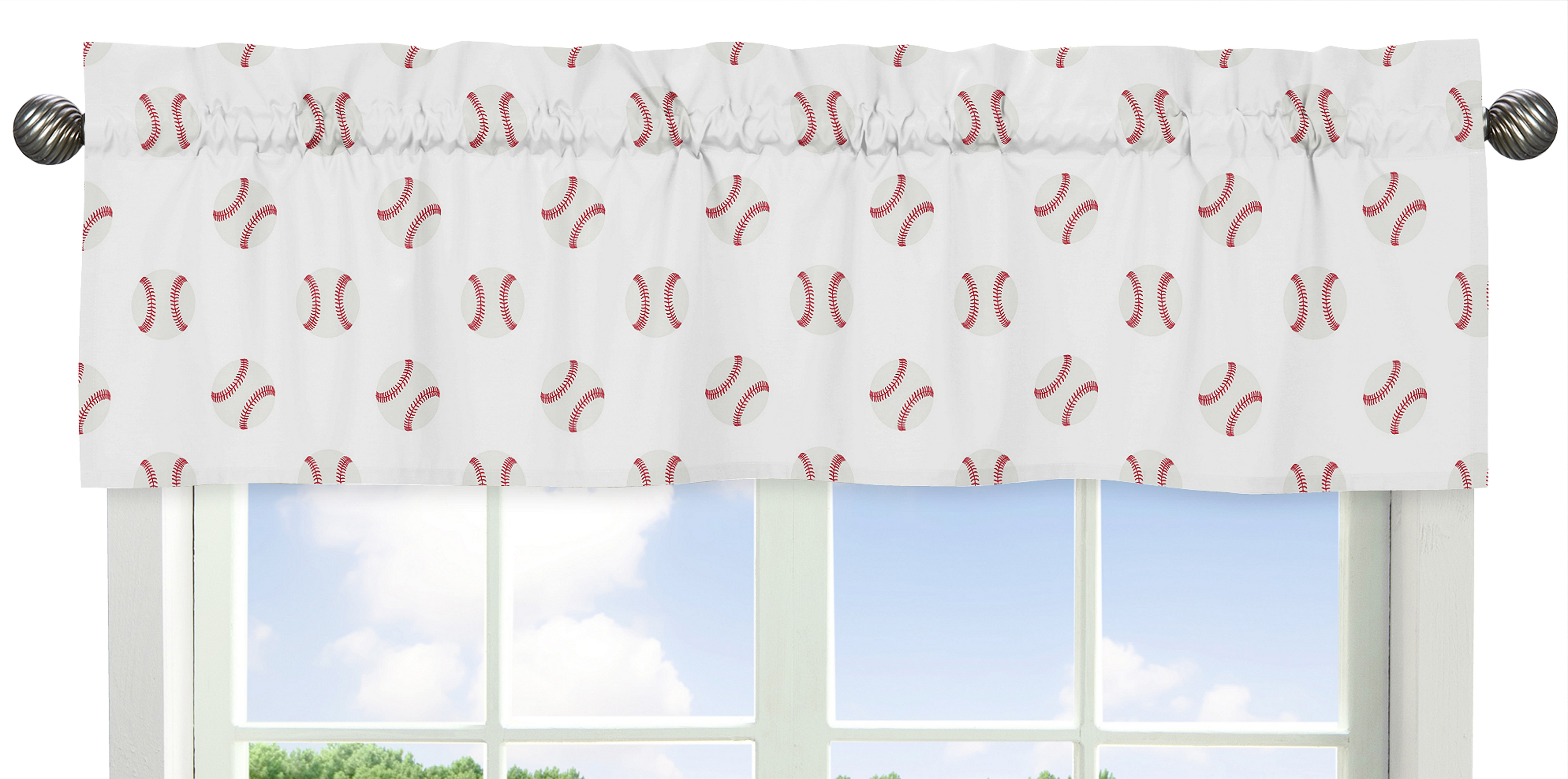 Sweet Jojo Designs Baseball Patch Red White and Blue 11 Piece Crib Bedding Set