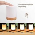thumbnail image 2 of 13 Color Remote Control Seven Color Creative Wood Grain Rechargeable Night Light, Bedside Light, Desk Light, Touch Tap, Atmosphere Light, Timed Turn O, 2 of 5