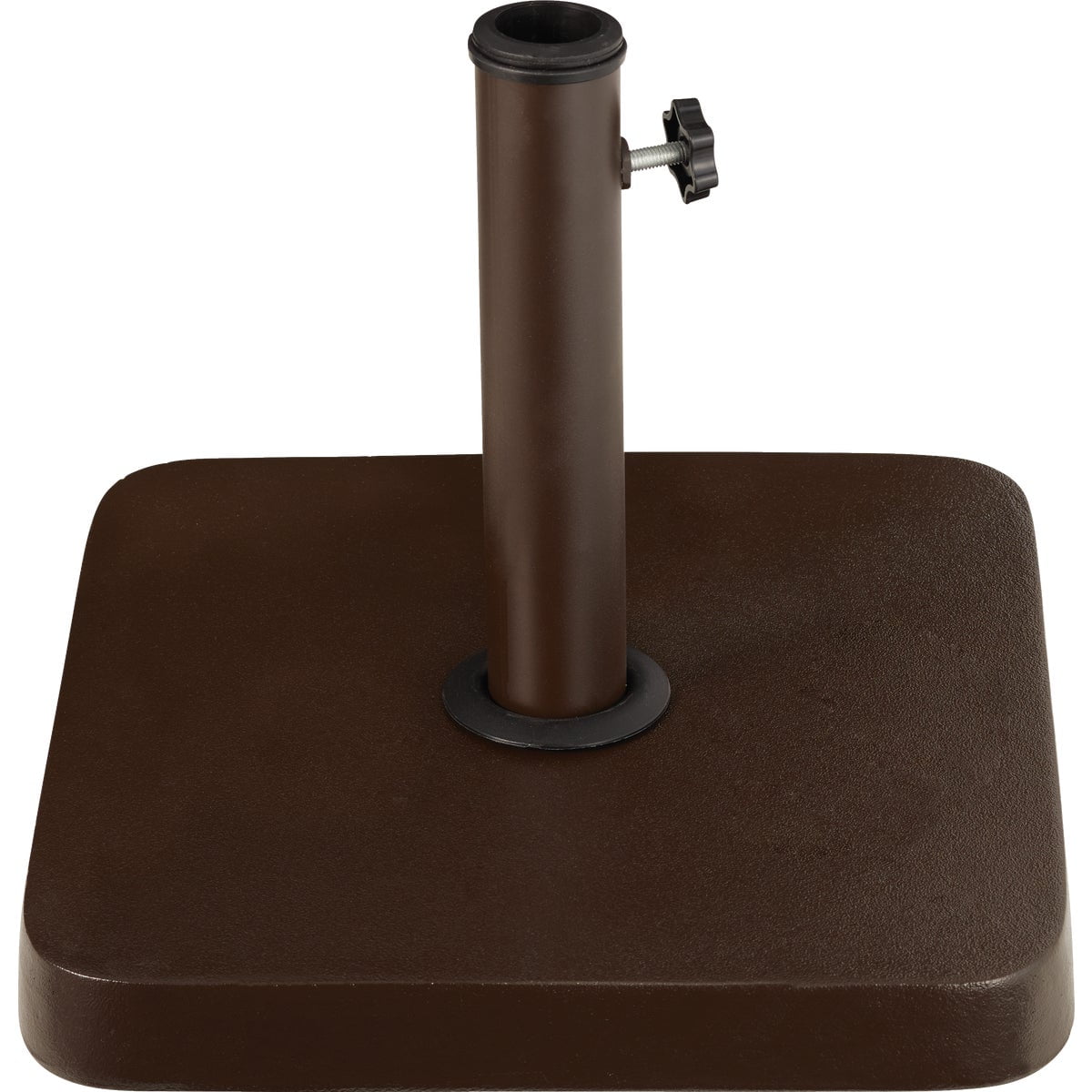 Outdoor Expressions 13.5 In. Square Brown Concrete Umbrella Base SL-USC-69-BN