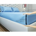 thumbnail image 3 of Signature 100% Cotton Sheets - 4 Piece - Sheet & Pillowcase Sets - Light Blue Sheets - Queen Bed Set - Hotel Luxury - Organic Cotton Sheets - Cooling Sheets - Extra Soft - Deep Pocket Queen Sheets, 3 of 7