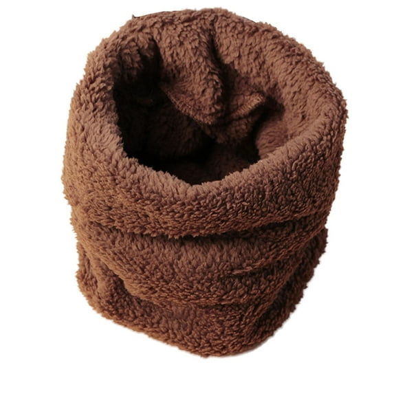 Daznico Kids Plush Scarf Neck Warmer, Velvet Lined Pullover Winter Scarf for Boys and Girls