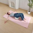 thumbnail image 5 of Crescent Zafu Meditation Cushion, 17" Yoga Pillow with removable cotton cover, Cream, 5 of 5