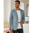 thumbnail image 2 of COOFANDY Mens Linen Casual Blazer Slim Fit Sport Coat Two Button Summer Suit Jacket Lightweight Business Sport Jacket, 2 of 6