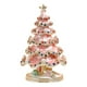 thumbnail image 2 of Joyero con forma de árbol de Navidad, organizador de joyas con bisagras para regalos de Navidad Rosa, 2 of 9