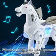 thumbnail image 6 of Rourlinge Mechanical Walking Unicorn Toy Electric Animated Horse Model with Sound and Lights Interactive Animal Toy for Birthday Gift, 6 of 6