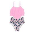 thumbnail image 3 of Teen Bathing Suits for Girls 12-13 Girls Bikini 2 Piece Swimsuit Set Tiered Flounce Bathing Suit Adjustable Straps Girls' Swimwear, 3 of 3