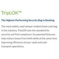 thumbnail image 3 of ControlTek TripLok 19x28 Clear Deposit Bags 50-Pack 585059, 3 of 3