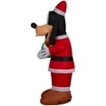 thumbnail image 3 of Gemmy Christmas Inflatable Goofy in Santa Suit, 4 ft Tall, Multi, 3 of 4