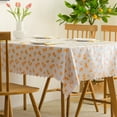 thumbnail image 3 of Floral Rectangle PVC Vinyl Tablecloth - Waterproof Oilproof Kitchen & Dining Room Table Cover - Vintage Flower,23.6“*35.4“, 3 of 6