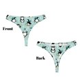 thumbnail image 3 of Fotbe Winter Skiing Penguin Tanga Sin Costuras para Mujer con Estampado – Panties Invisibles, Transpirables y Cómodos para Uso Diario-Medium, 3 of 6