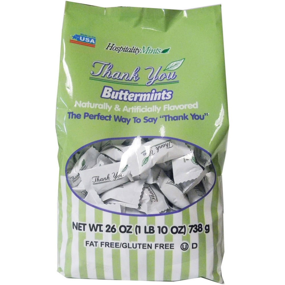 Hospitality Mints Thank You Buttermints, 26 oz